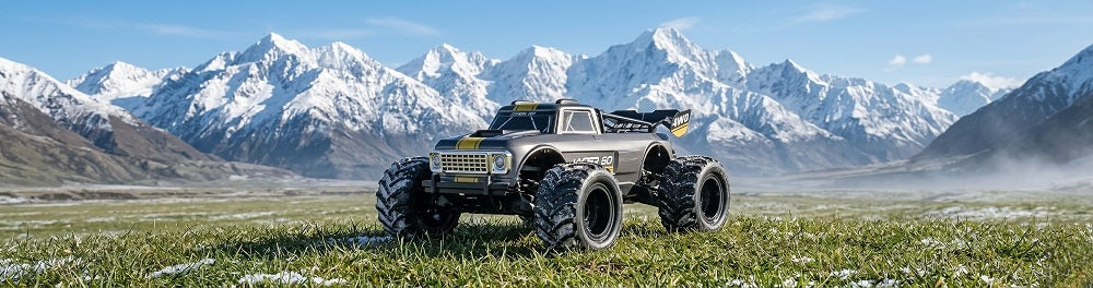 Does MJX Hyper Go 10210 RC car support 4S batteries? What top speed can it achieve?