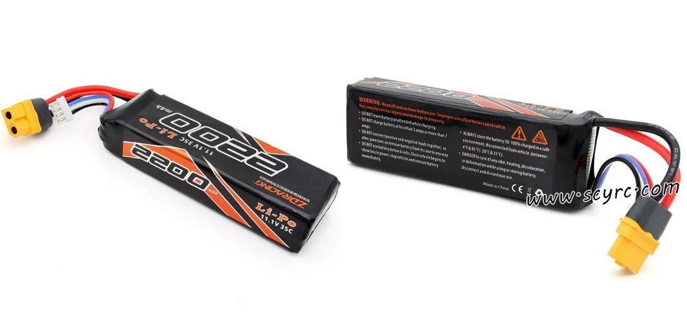 What is the actual runtime of the stock ZD RACING SC12 3S 2200mAh battery?