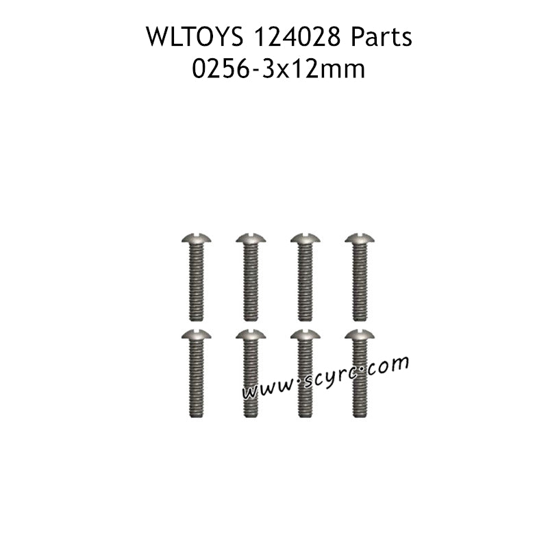 WLTOYS 124028 Parts 3X12mm PM Screw 0256