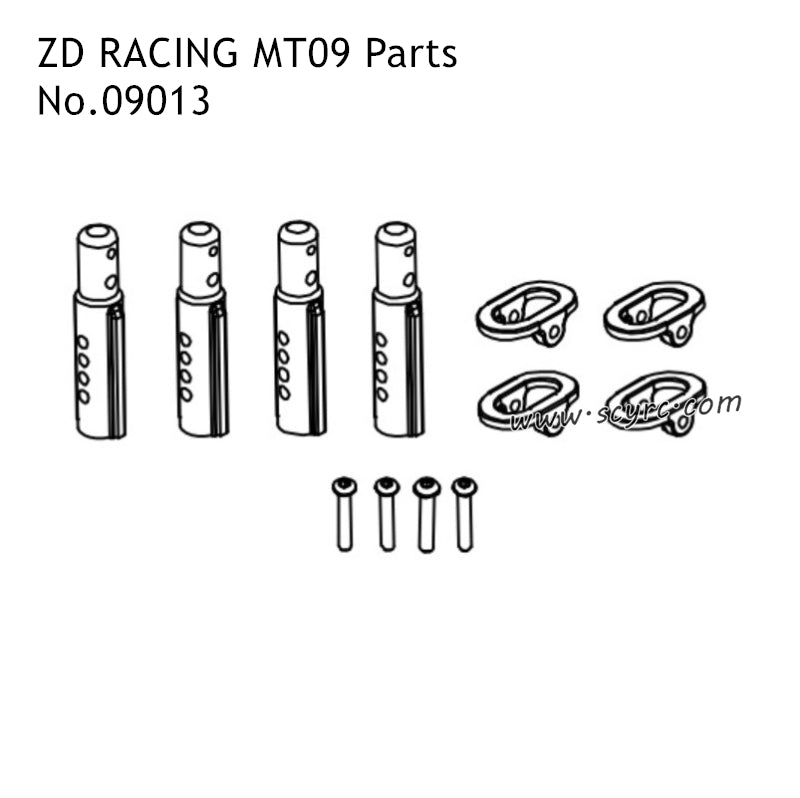 ZD Racing MT09 RC Car Parts Body Post Set 09013