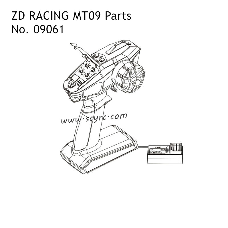 ZD Racing MT09 Parts Remote Controller Set 09061