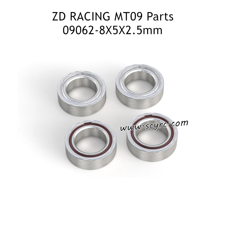 ZD RACING DBX09 Parts 8x5x2.5mm Bearing Set 09062 