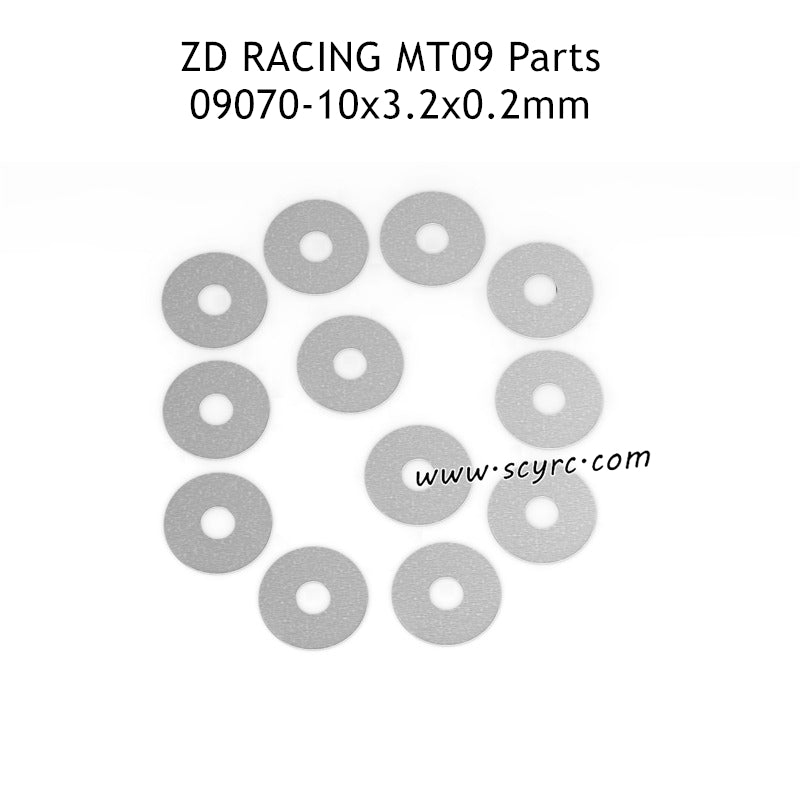 ZD RACING DBX09 Parts 10x3.2x0.2mm Washer Set 09070 