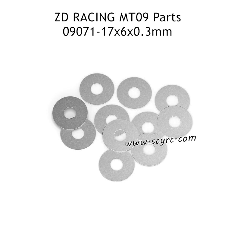 ZD RACING DBX09 Parts 17x6x0.3mm Washer Set 09071 