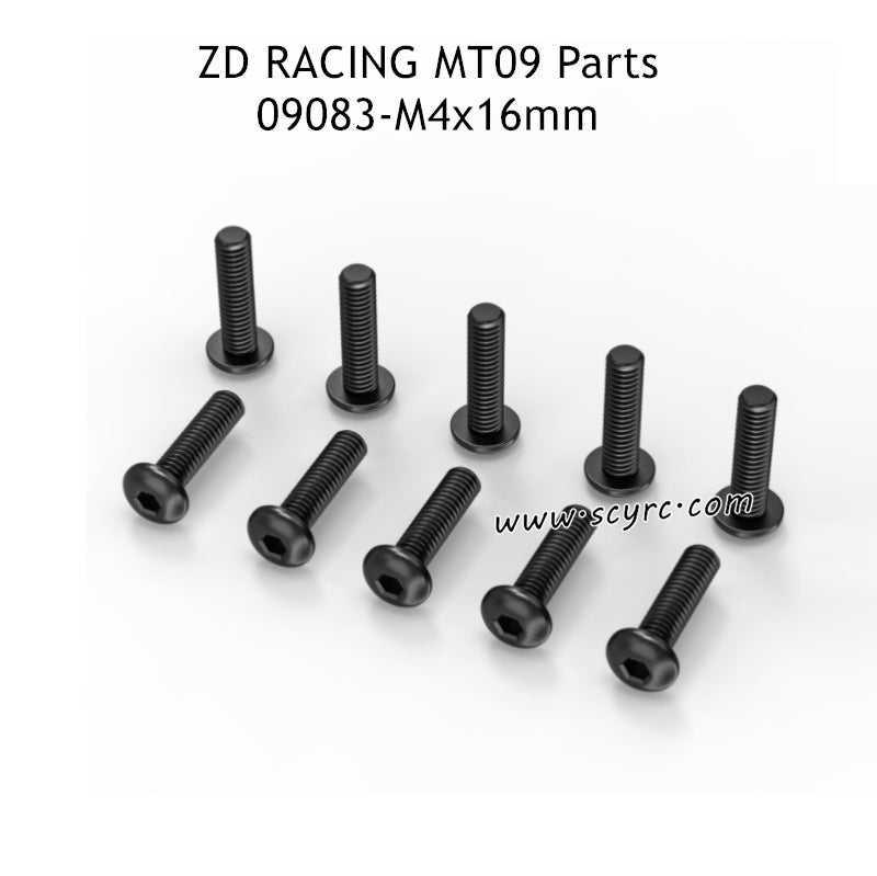 ZD RACING DBX09 Parts M4x16mm Pan Head Hex Socket Screw 09083 