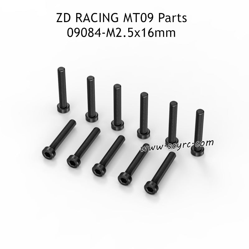 ZD RACING DBX09 Parts M2.5x16mm Cup Head Hex Socket Screw 09084 
