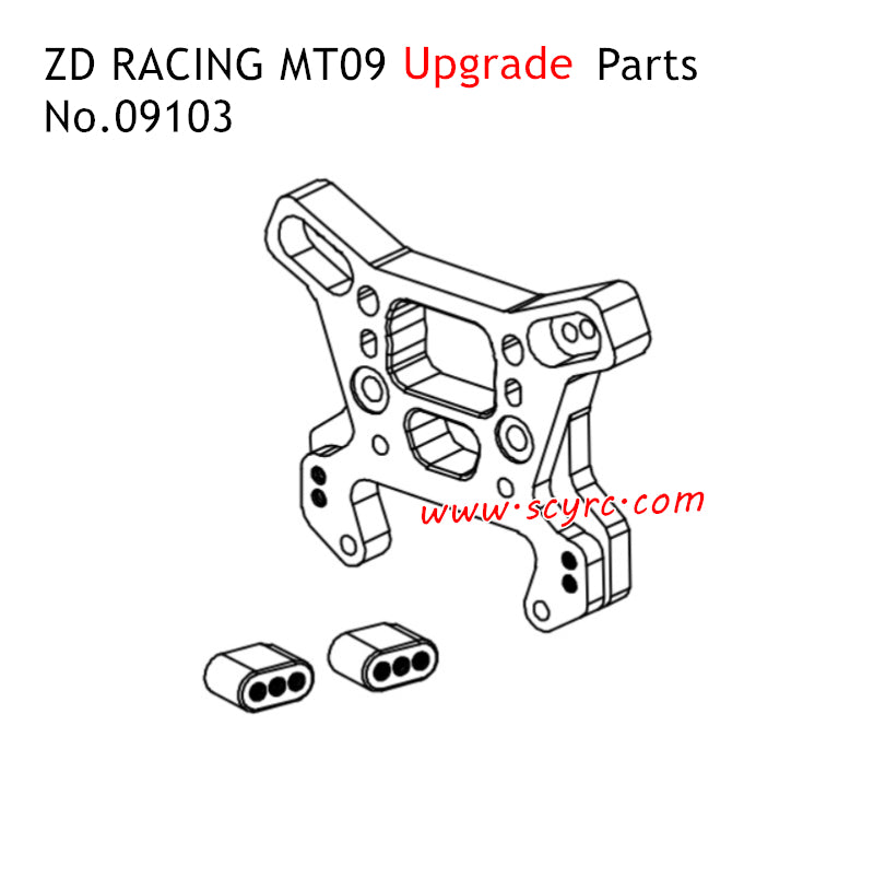 ZD Racing MT09 Upgrade Parts Metal Front Shock Plate 09103