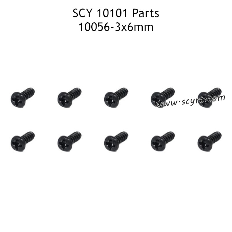 SUCHIYU 10101 Parts PB 3x6mm Cross Round Head Self Tapping Screw 10056 