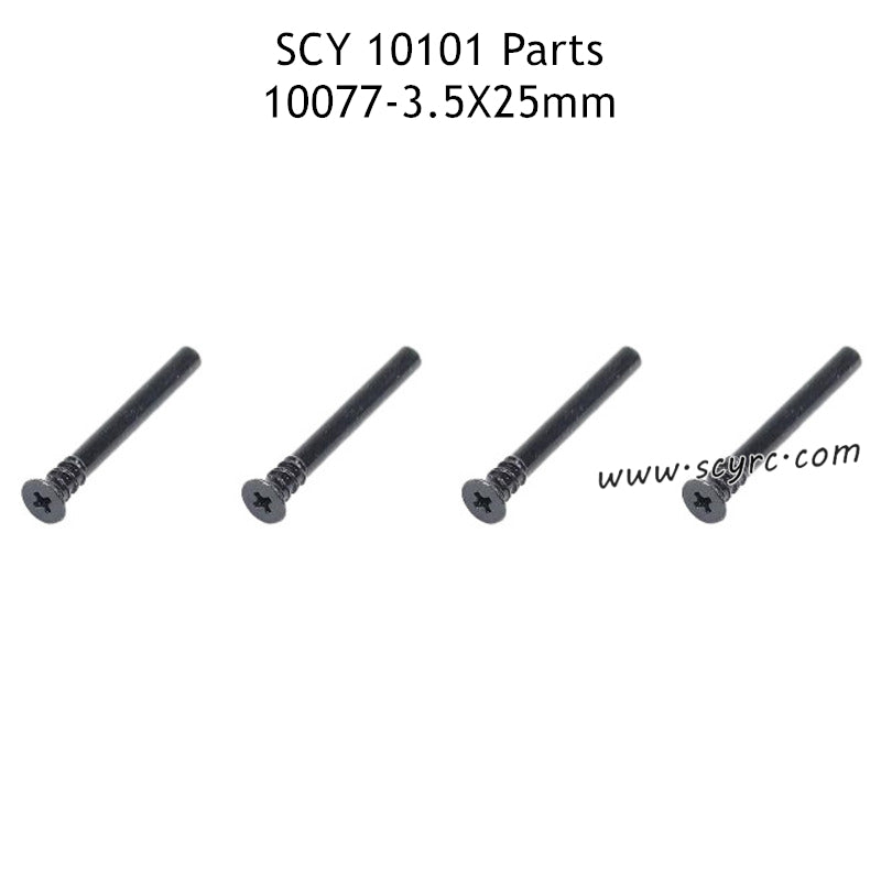 SUCHIYU 10101 Parts PBH 3.5x25mm Phillips Flat Head Half Thread Self  Tapping Screw 10077 
