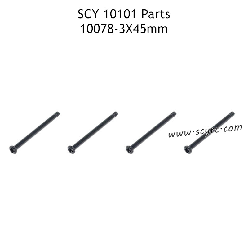 SUCHIYU 10101 Parts 3x45mm Phillips Pan Head Half Thread Machine Screw 10078 
