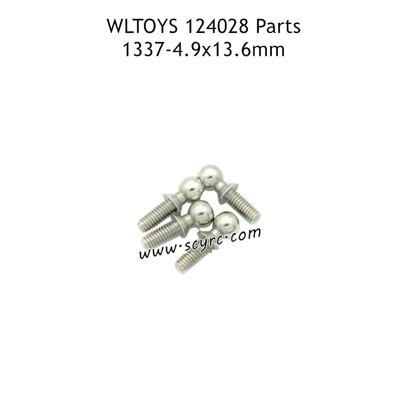 WLTOYS 124028 Parts 4.9X13.6MM Ball Head Screw 1337