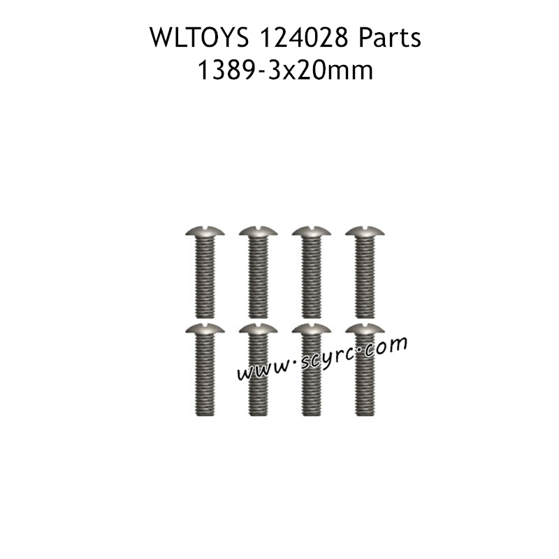 WLTOYS 124028 Parts 3X20mm PM Screws 1389