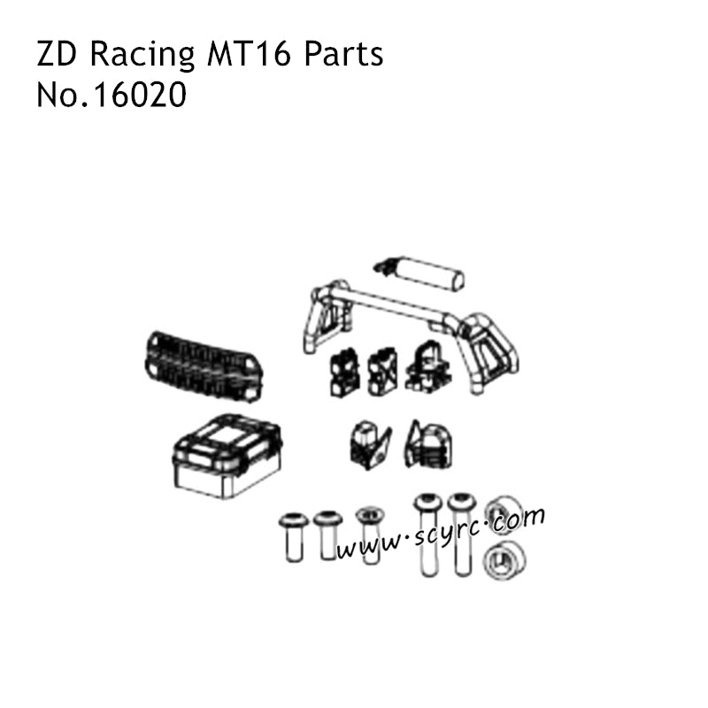 ZD Racing MT16 RC Truck Parts Car Shell Decoration Components 16020