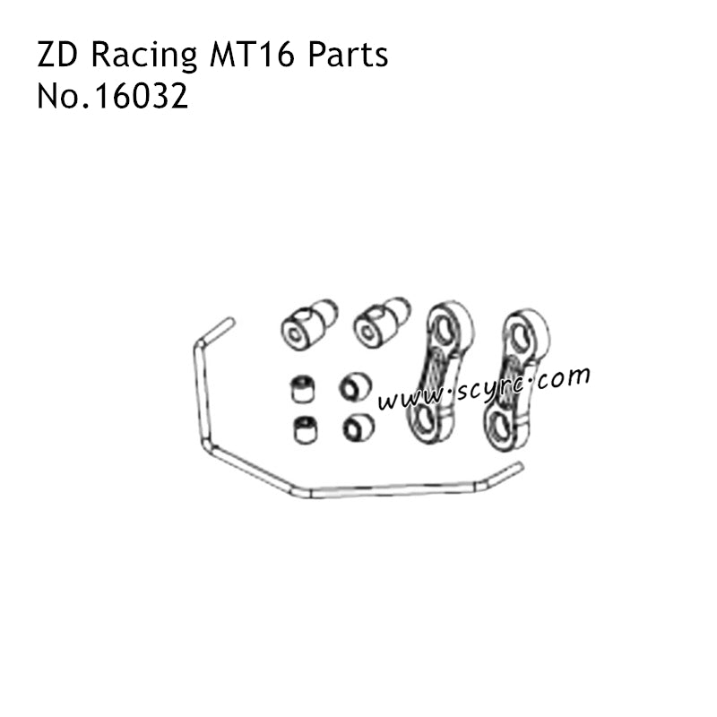 ZD Racing MT16 RC Truck Parts Anti-roll Bar Components 16032