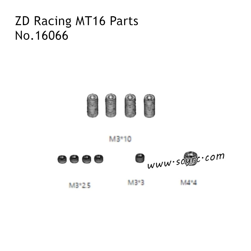 ZD Racing MT16 RC Car Parts Screws 16066