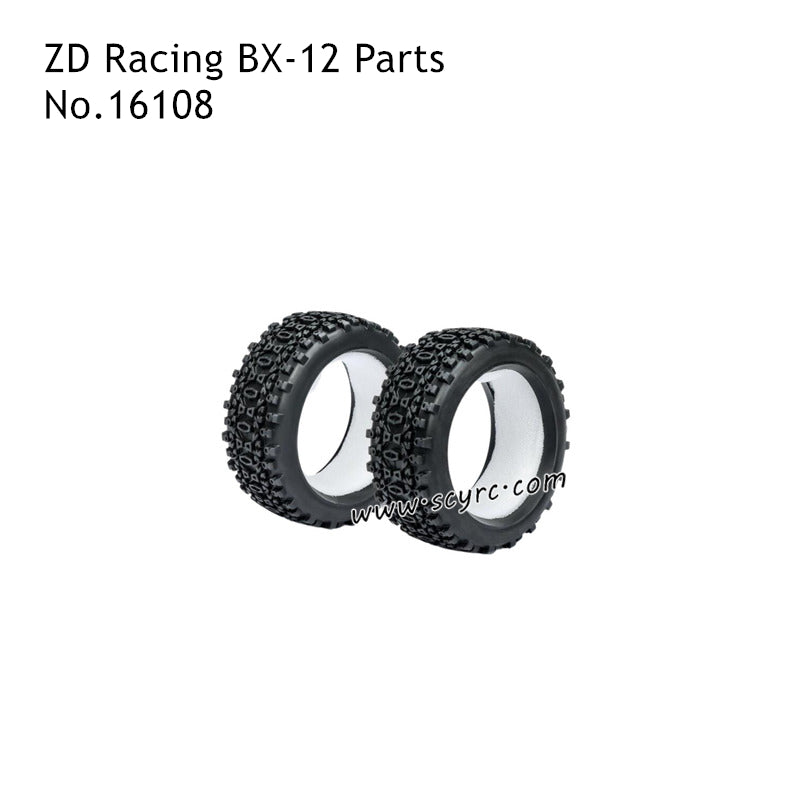 ZD Racing BX12 RC Truck Parts Tires and Sponge Set 16108