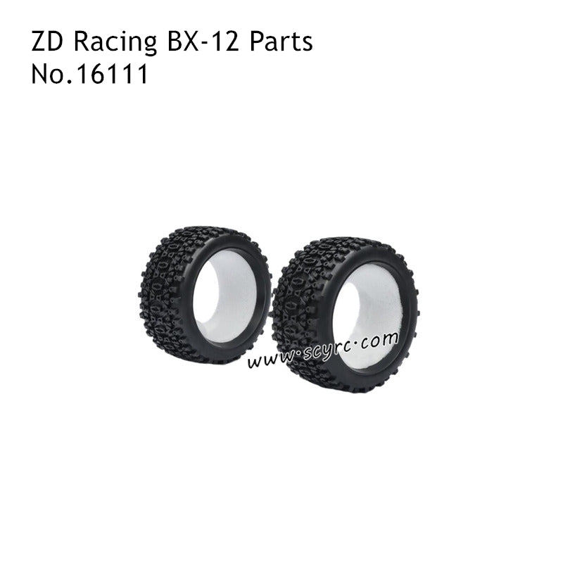 ZD Racing BX12 RC Truck Parts Rear Tires and Sponge Set 16111