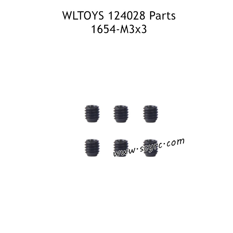 WLTOYS 124028 Parts 3x3mm Hexagon Socket Screw 1654