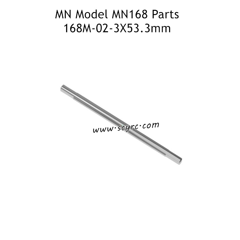 MN Model MN168 RC Car Parts 3X53.3mm D-Shape Rear Axle Shaft 168M-02