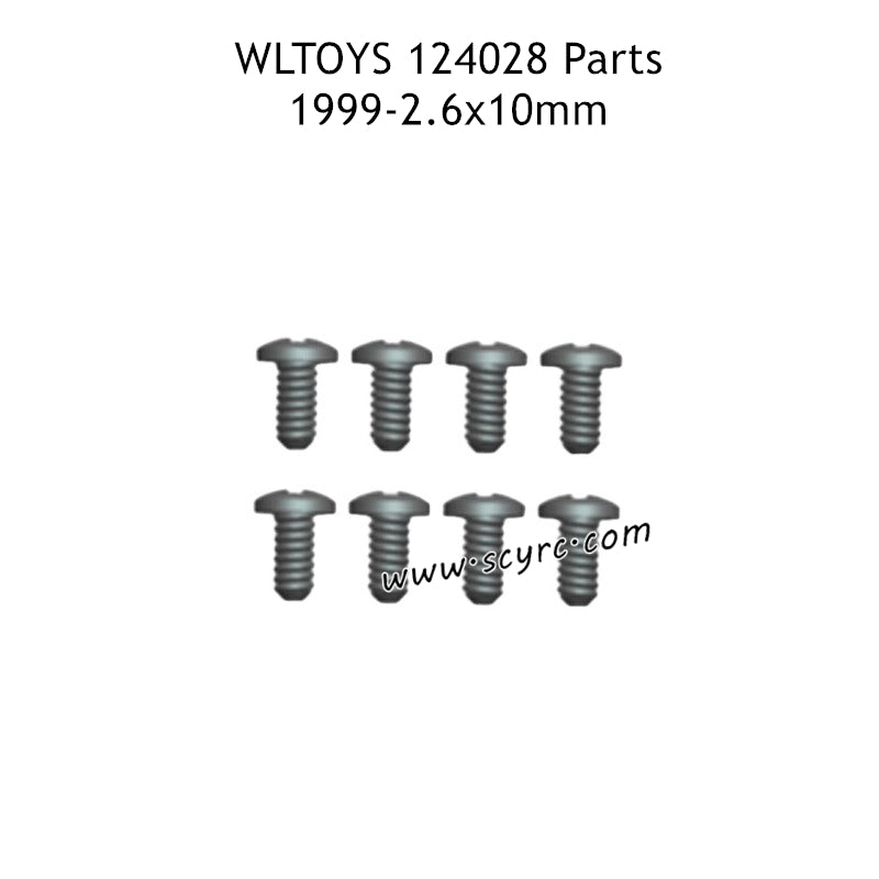 WLTOYS 124028 Parts ST2.3X4mm KB Screw 1999