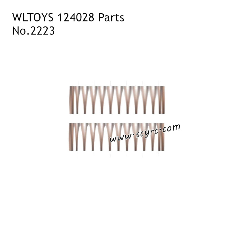 WLTOYS 124028 Parts 1.1x16.2x45mm Spring 2223