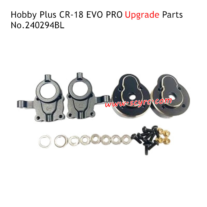 Hobby Plus CR 18 EVO Pro RC Car Parts Front Axle Steering and Counterweight 240294BL 