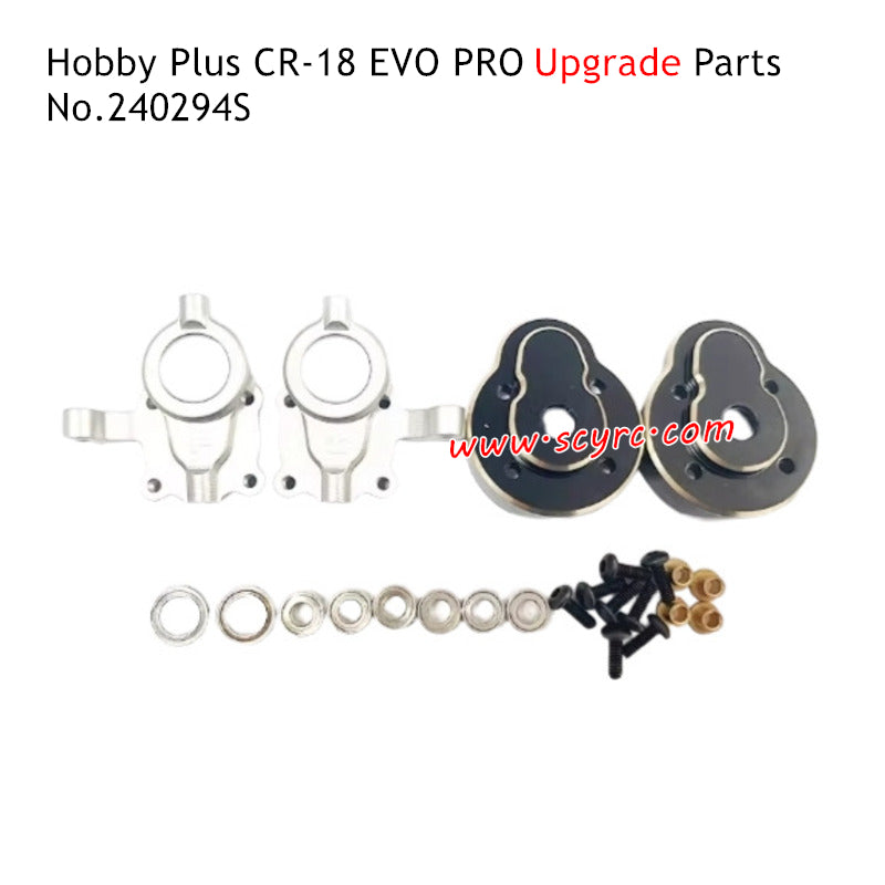 Hobby Plus CR 18 EVO Pro RC Car Parts Front Axle Steering and Counterweight 240294S 