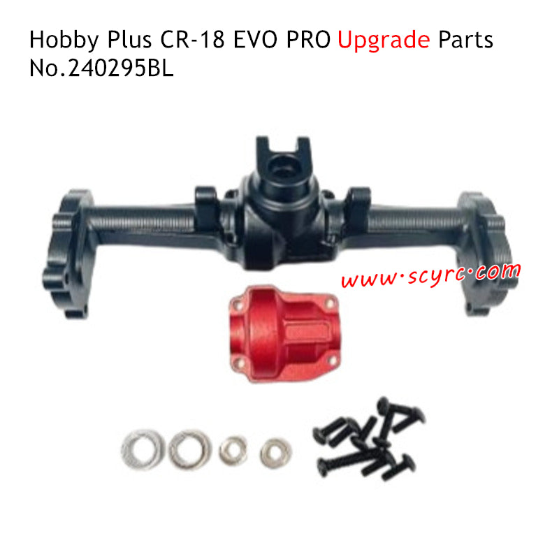 Hobby Plus CR 18 EVO Pro RC Car Parts Rear Axle Housing Black 240295BL 