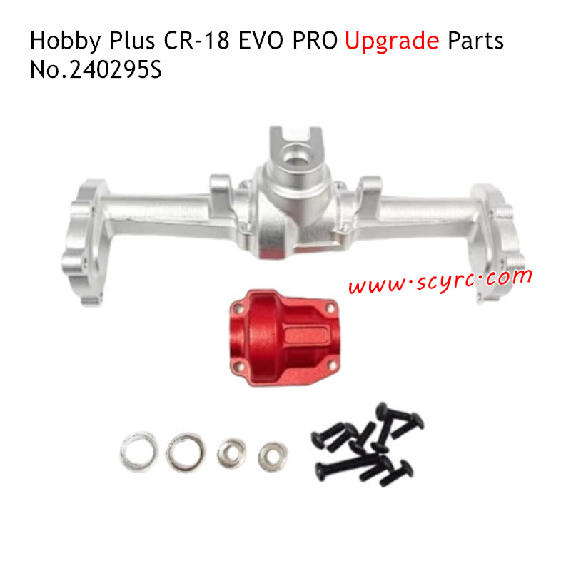 Hobby Plus CR 18 EVO Pro RC Car Parts Rear Axle Housing Silver 240295S 