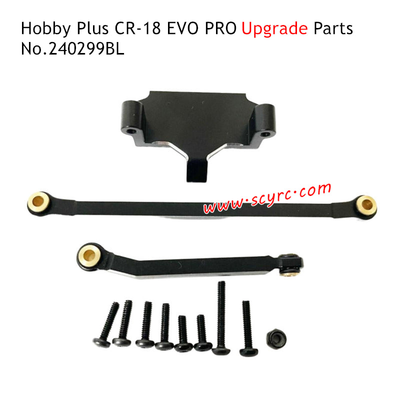 Hobby Plus CR 18 EVO Pro Parts Metal Servo Mount and Steering Linkage 240299BL 
