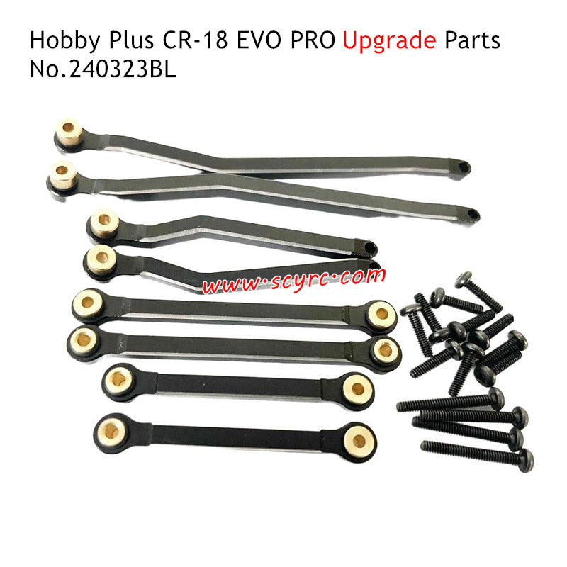 Hobby Plus CR-18 EVO Pro Parts Metal Tie Rod Black 240323BL 