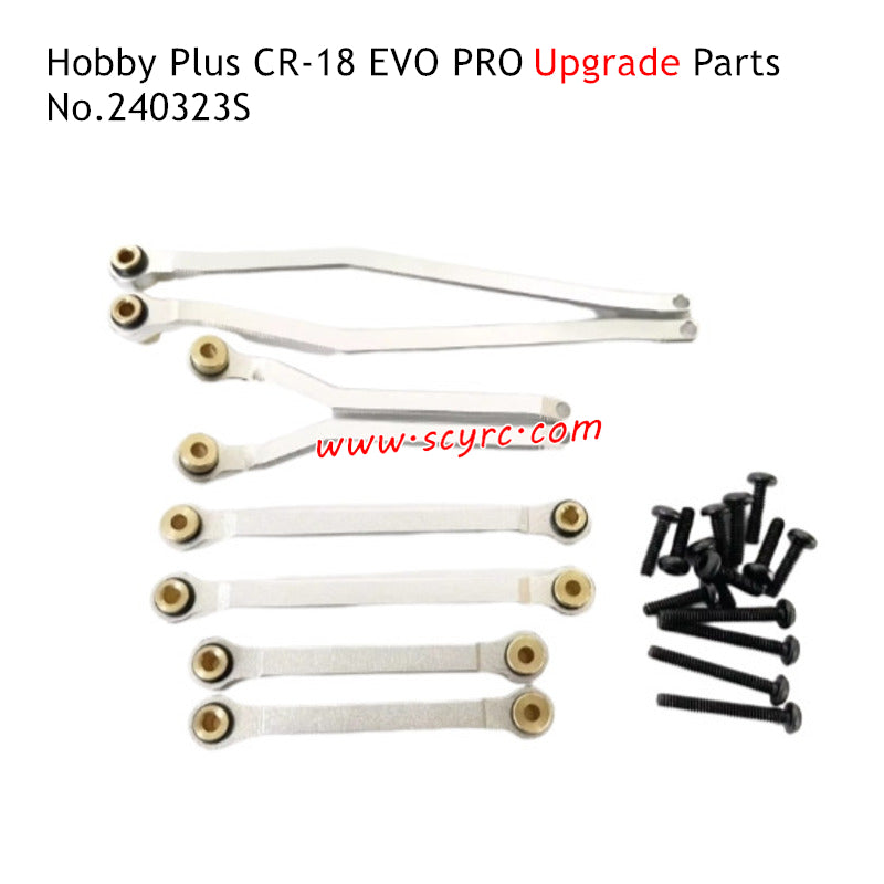 Hobby Plus CR-18 EVO Pro Parts Metal Tie Rod Silver 240323S