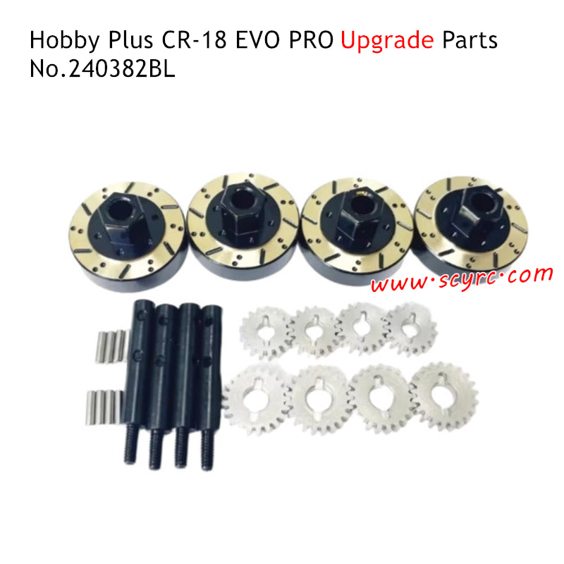 Hobby Plus CR-18 EVO Pro Parts Copper Counterweight and Short Shaft 240382BL 