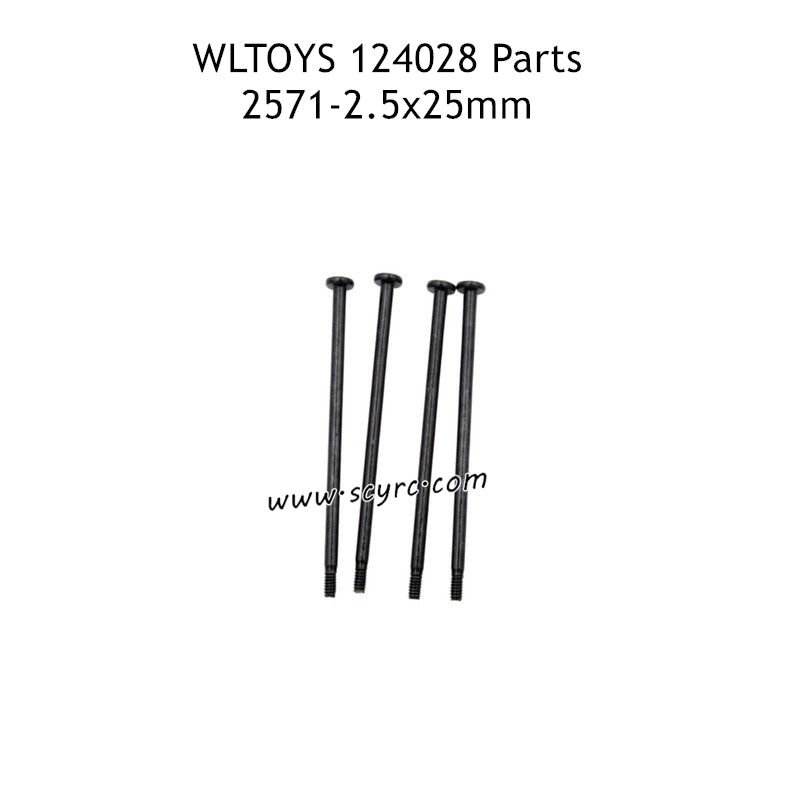 WLTOYS 124028 RC Truck Parts 2.5X25PM-D6 Long Screw 2571