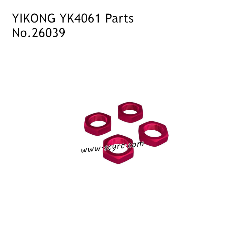 YIKONG YK4061 High Speed RC Car Parts Hex Wheel Hub Nut 26039