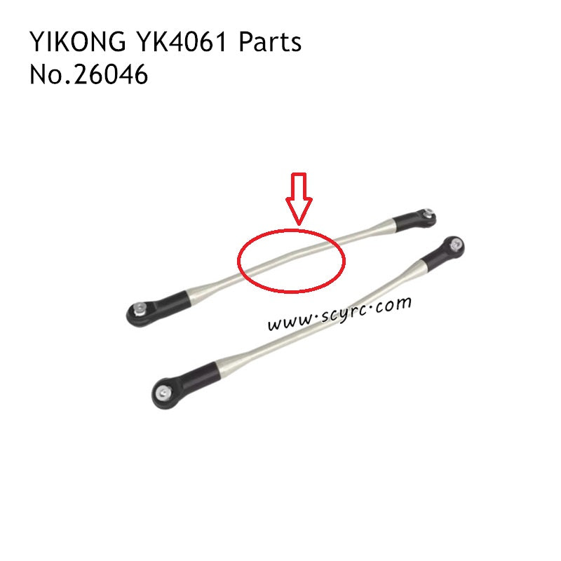 YIKONG YK4061 High Speed RC Car Parts Rear Lower Tie Rod Bend 26046
