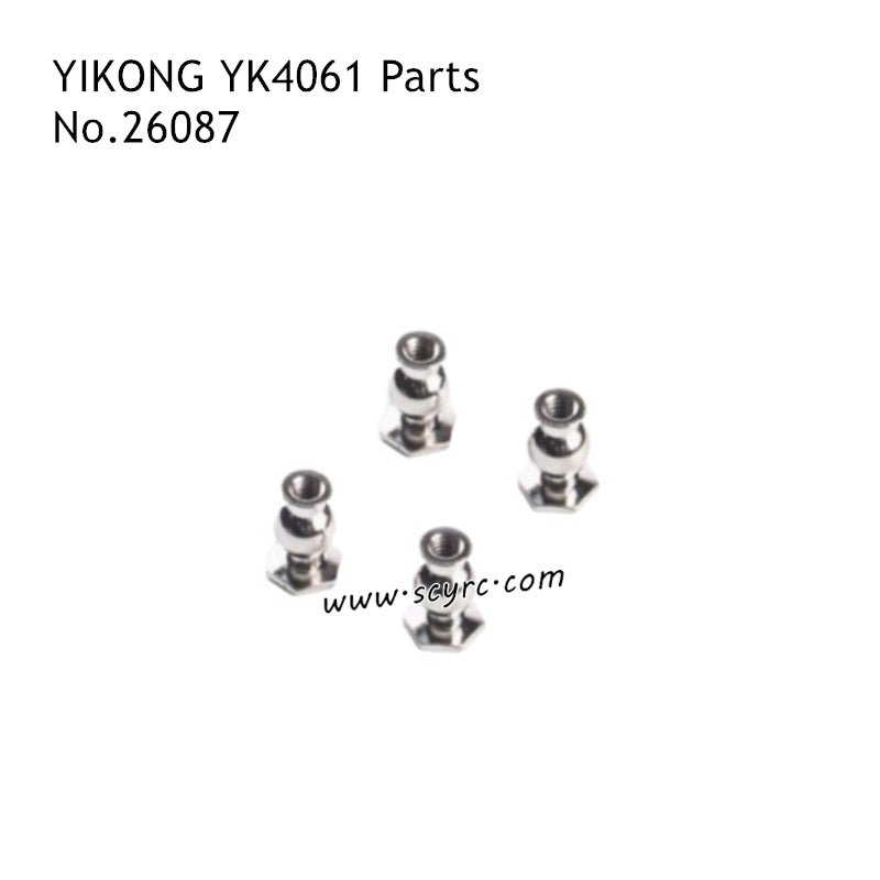 YIKONG YK4061 RC Truck Parts Hexagonal Tie Rod Ball Head 26087