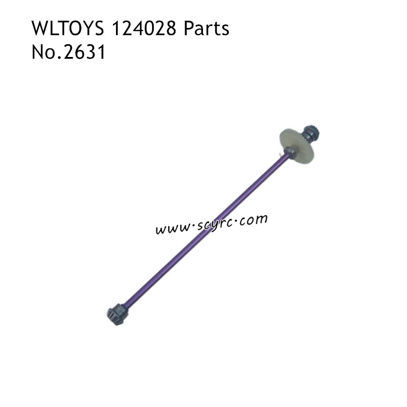 Wltoys 124028 Brushless RC Car Parts Central Drive Shaft Assembly 2631
