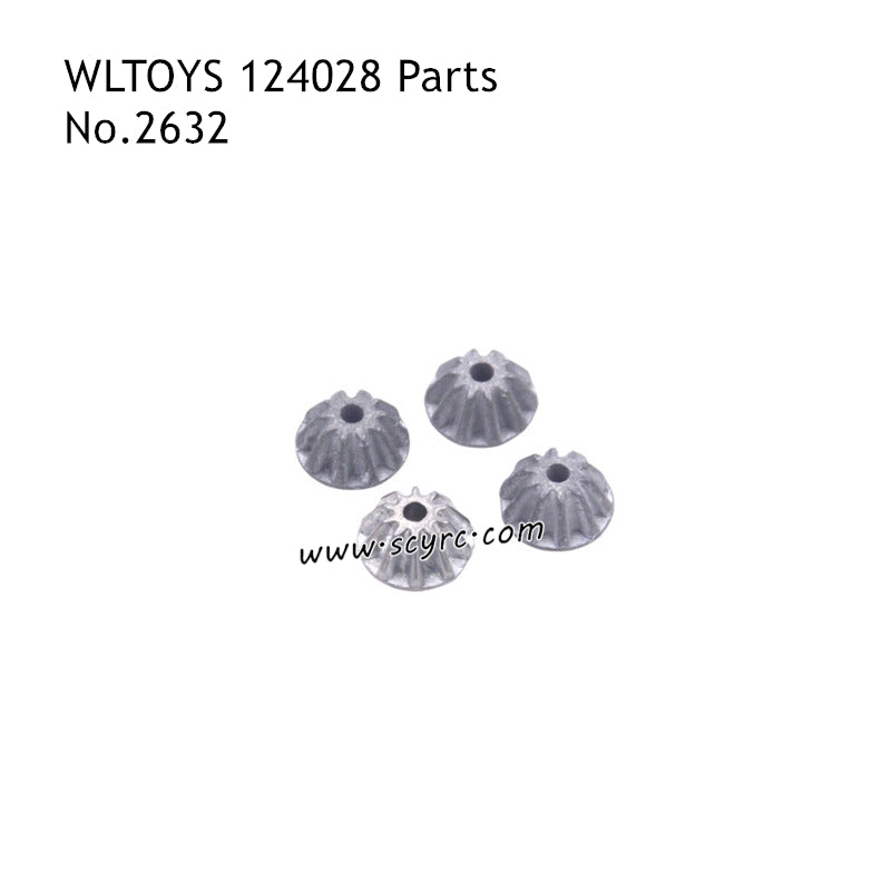 Wltoys 124028 Brushless RC Car Parts 10T Differential Small Bevel Gear 2632