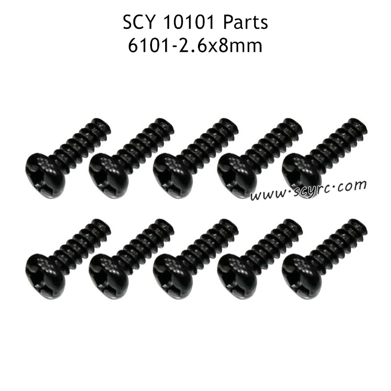 SUCHIYU 10101 Parts PBH 2.6x8mm Pan Head Self Tapping Screw 6101 