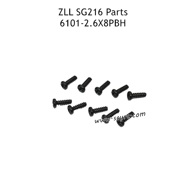 ZLRC SG216 RC Truck Parts 2.6X8PBH Screw 6101