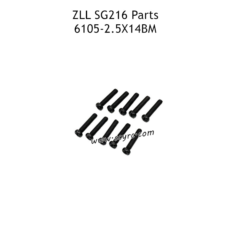ZLRC SG216 RC Truck Parts 2.5X14BM Screw 6105