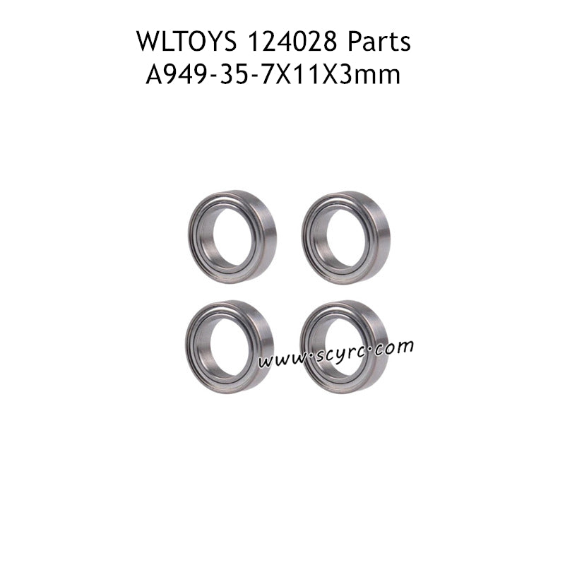 WLTOYS 124028 RC Truck Parts 7X11X3mm Rolling Bearing A949-35