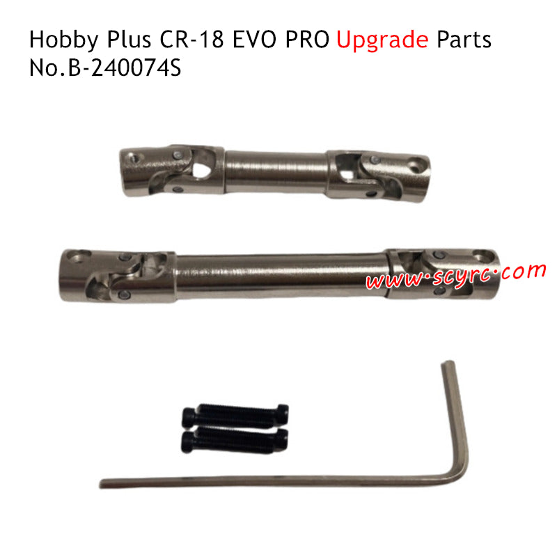 Hobby Plus CR-18 EVO Pro RC Truck Parts Metal Drive Shaft B-240074S 