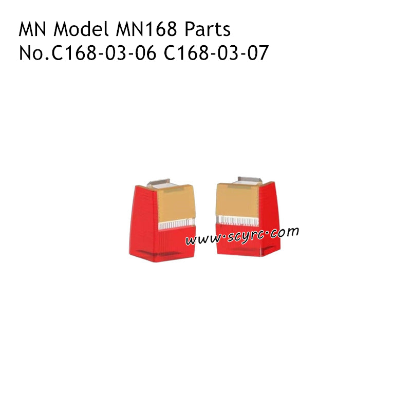 MN Model MN168 RC Car Parts Tail LED Cover Left and Right C168-03-06 C168-03-07