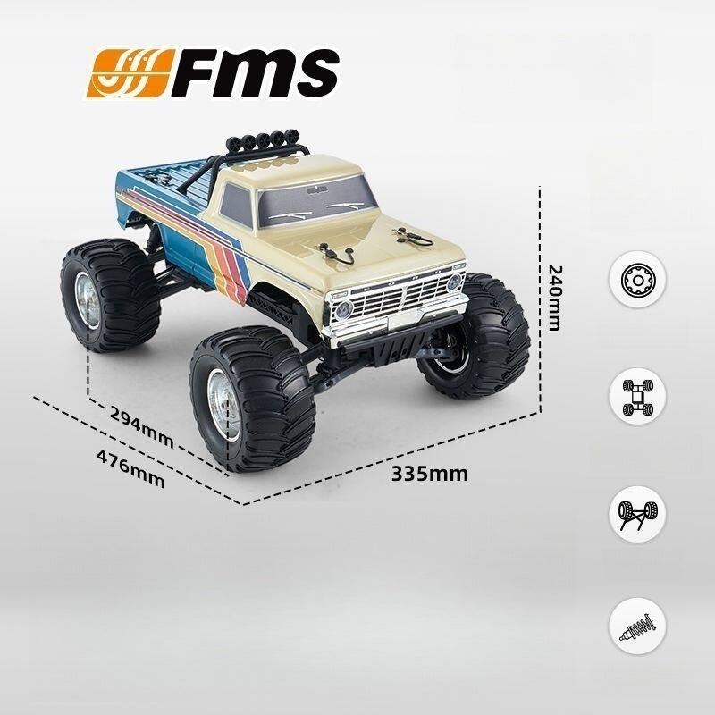 FMS F100 1/10 High Speed Brushless RC Car RTR White