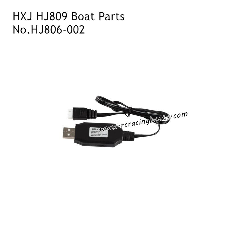 HXJ HJ809 RC Boat Parts 7.4V USB Charger HJ806-002