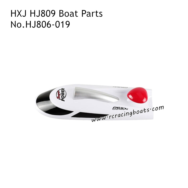 HONGXUNJIE HJ809 High Speed RC Boat Parts Upper Cover Assembly Red HJ806-019