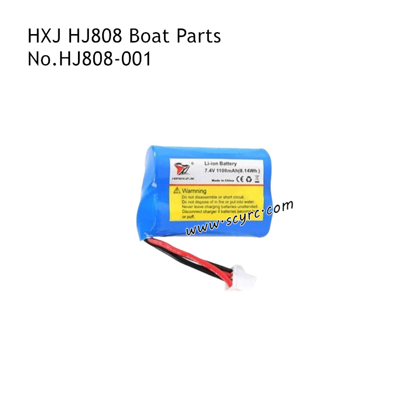 HXJ HJ808 RC Boat Parts 7.4V 1100mAh Battery HJ808-001
