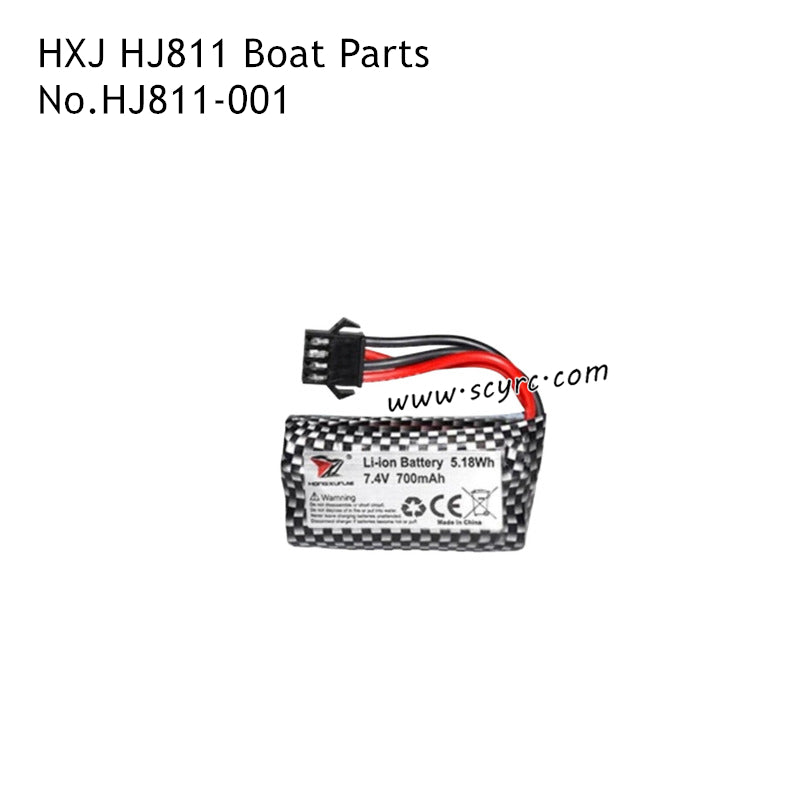 HXJ HJ811 Speedboat Parts 7.4V 700mAh Battery HJ811-001